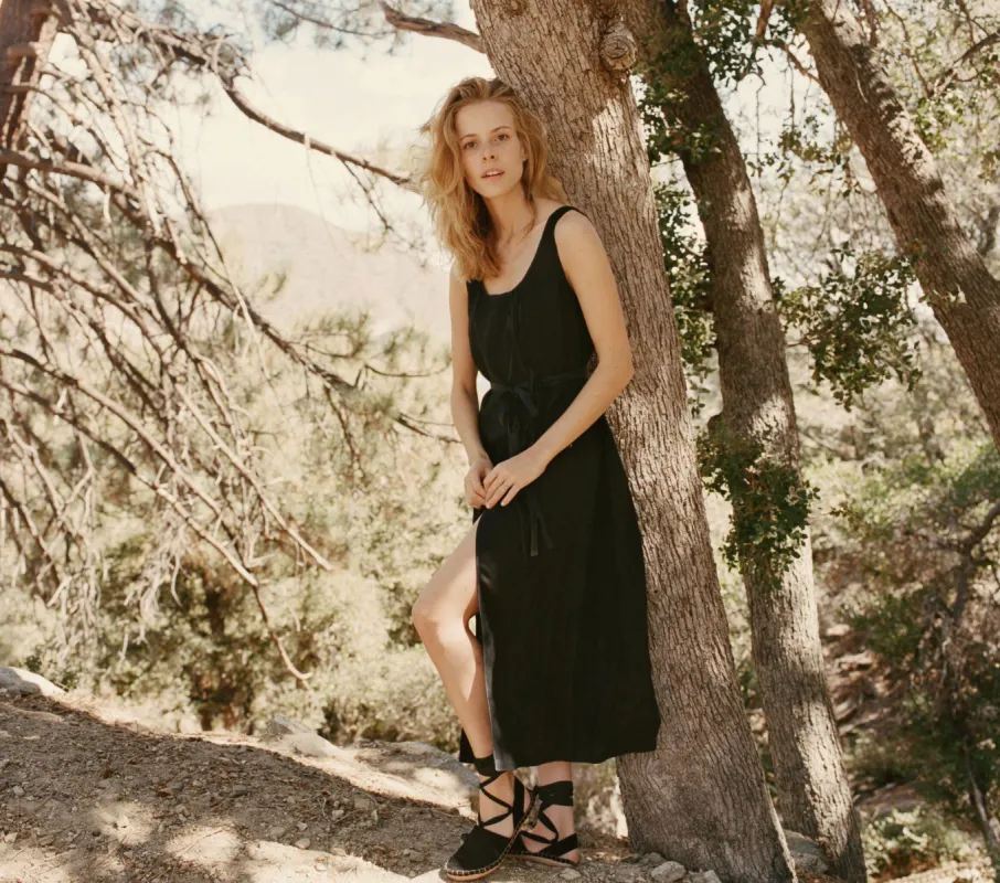 HMD -- TAOS DRESS -- BLACK sold by Doen
