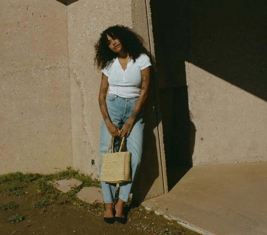 HMD -- BRIE TEE -- SALT sold by Doen