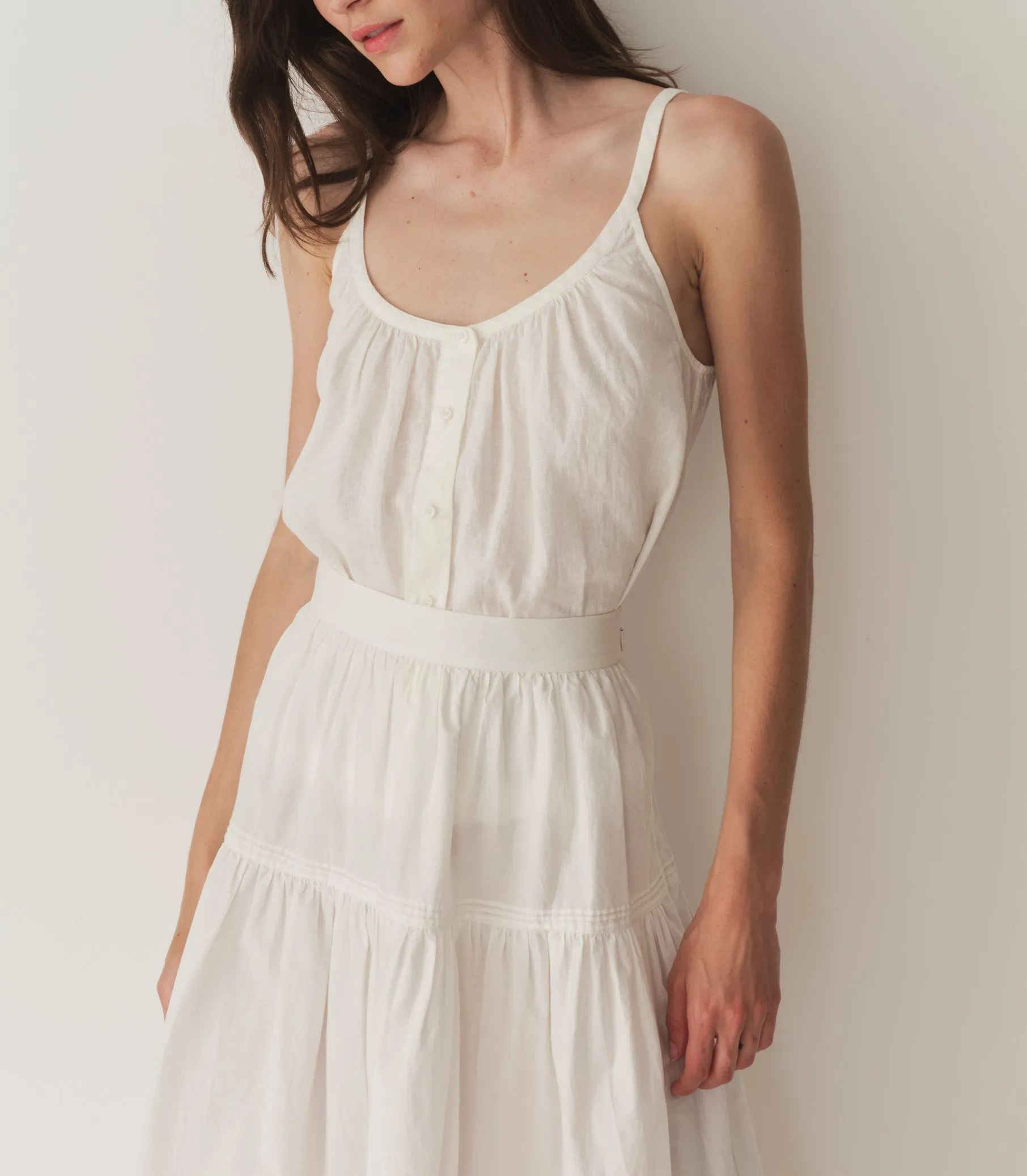 NALINA LINEN TOP -- SALT sold by Doen product image thumbnail 2
