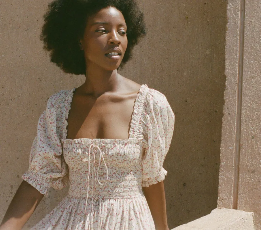 HMD -- SIENA DRESS -- SUNSHINE MEADOW FLORAL made by Doen
