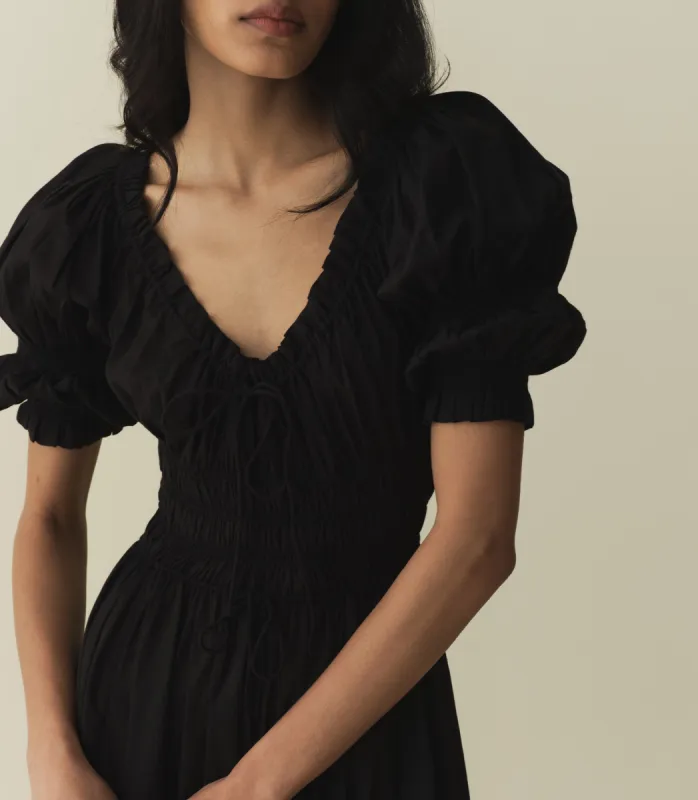 ISCHIA DRESS -- BLACK sold by Doen