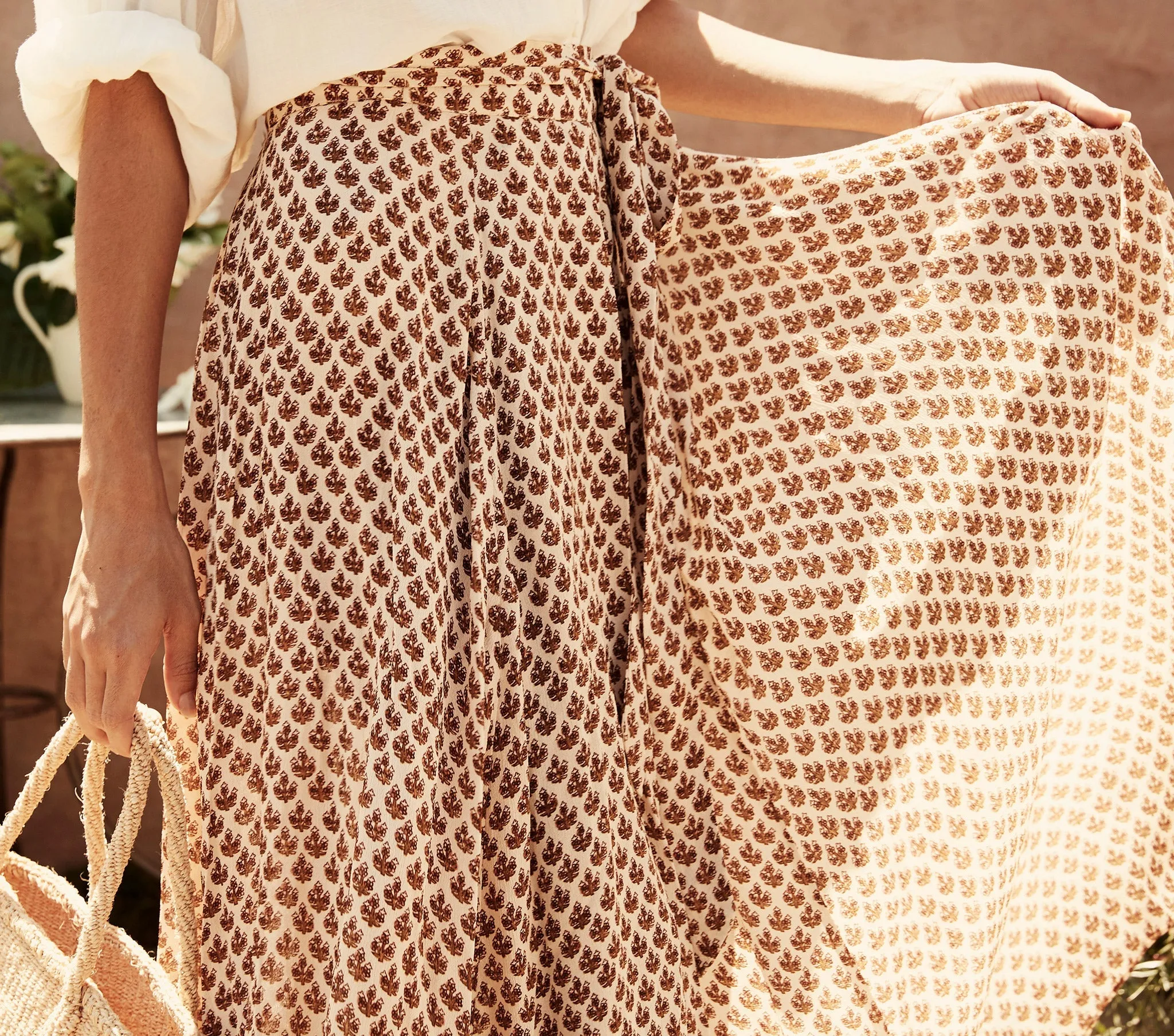 HMD -- JULEP SKIRT -- EDIE FLORAL PRINT sold by Doen product image thumbnail 3