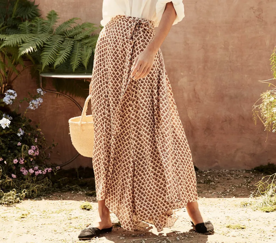 HMD -- JULEP SKIRT -- EDIE FLORAL PRINT sold by Doen