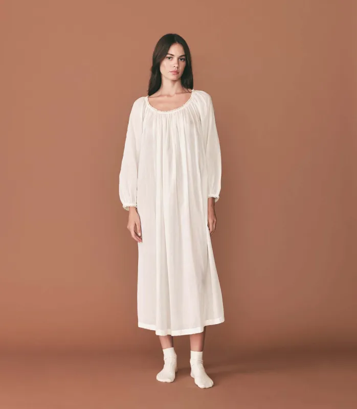 HMD -- SONATINA NIGHTGOWN -- MAGNOLIA sold by Doen