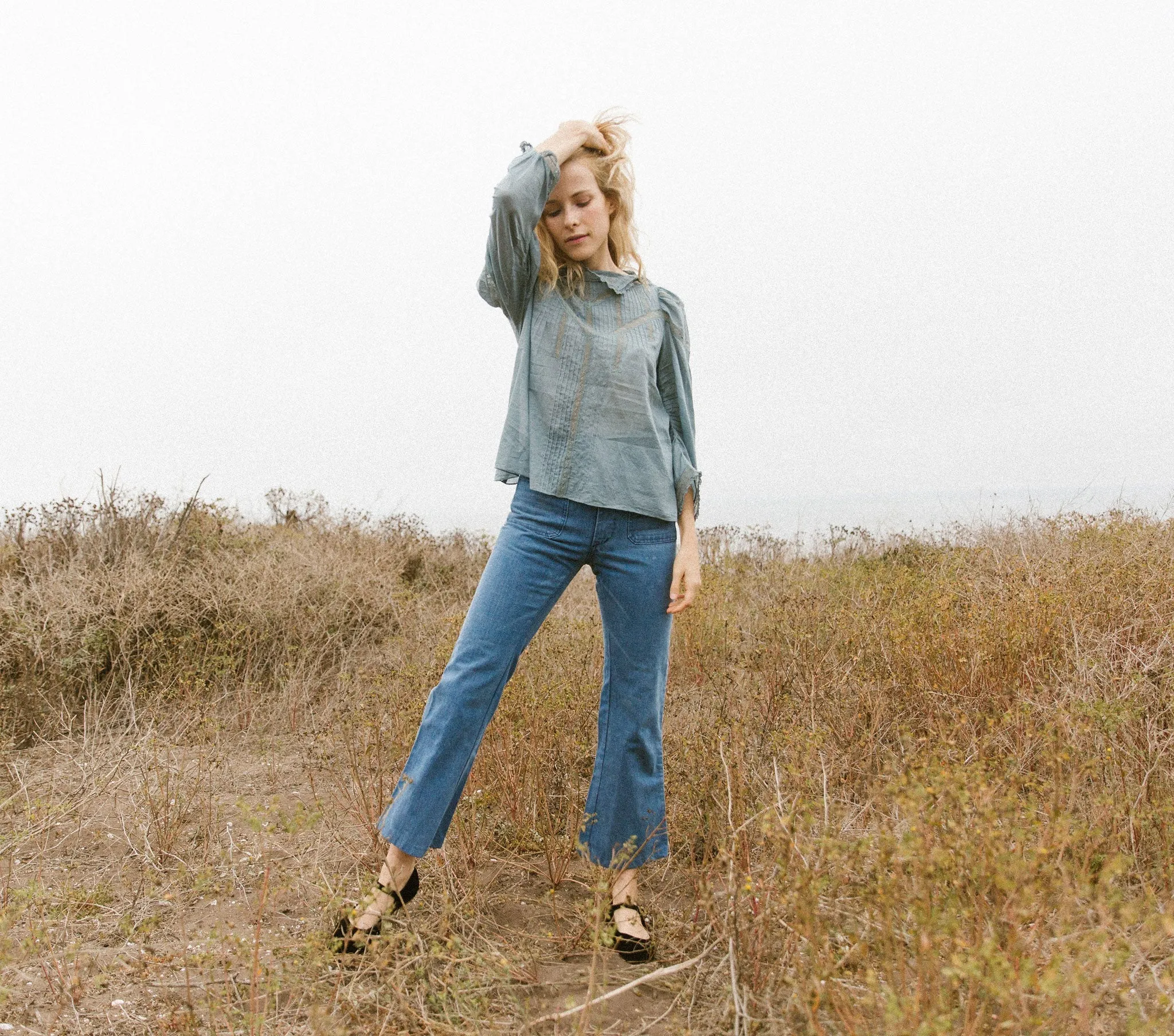 HMD -- ALBERTINE TOP -- POND sold by Doen product image thumbnail 2