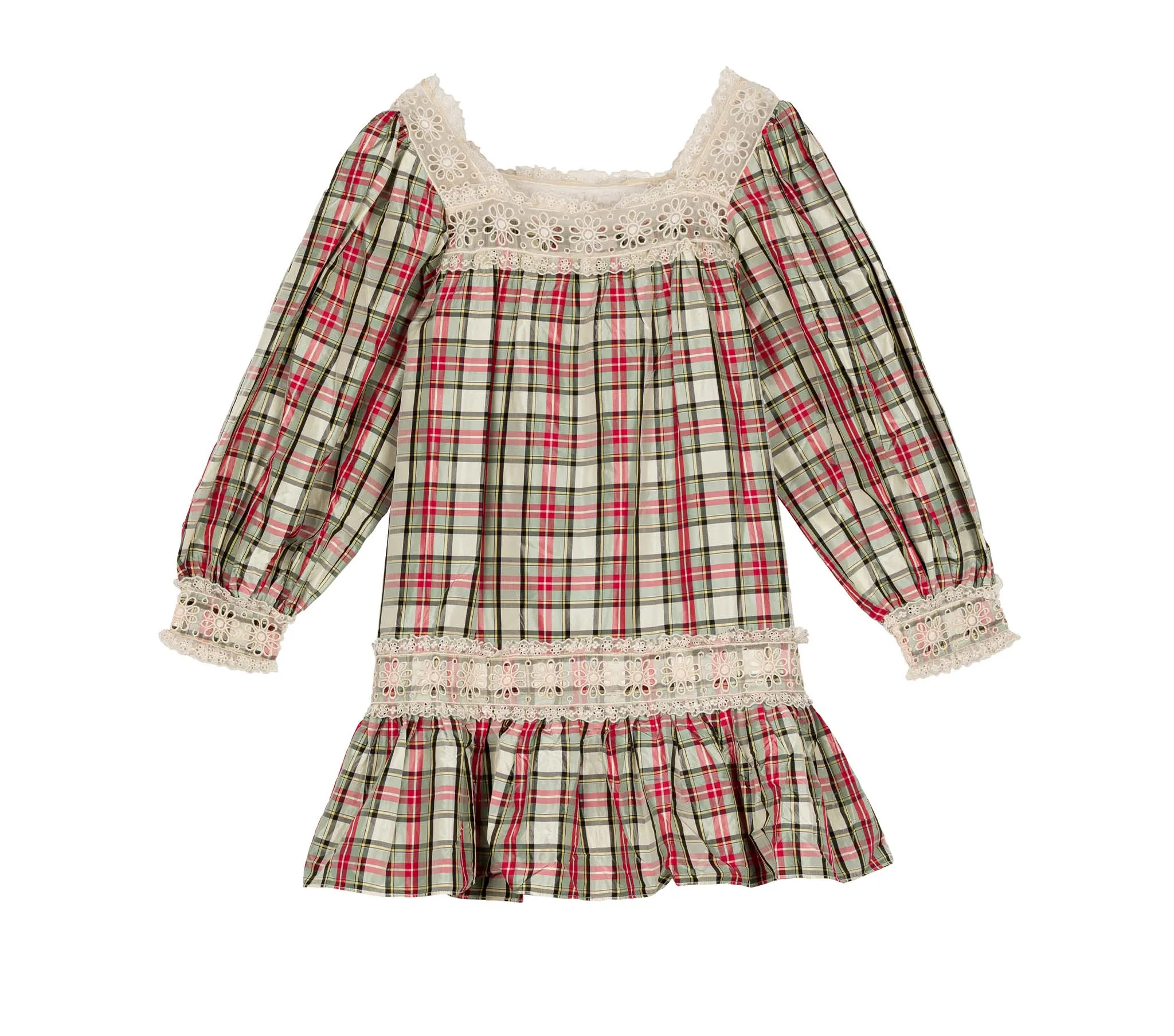 HMD -- MAGNA DRESS -- CREAM BRONTE PLAID sold by Doen product image thumbnail 4