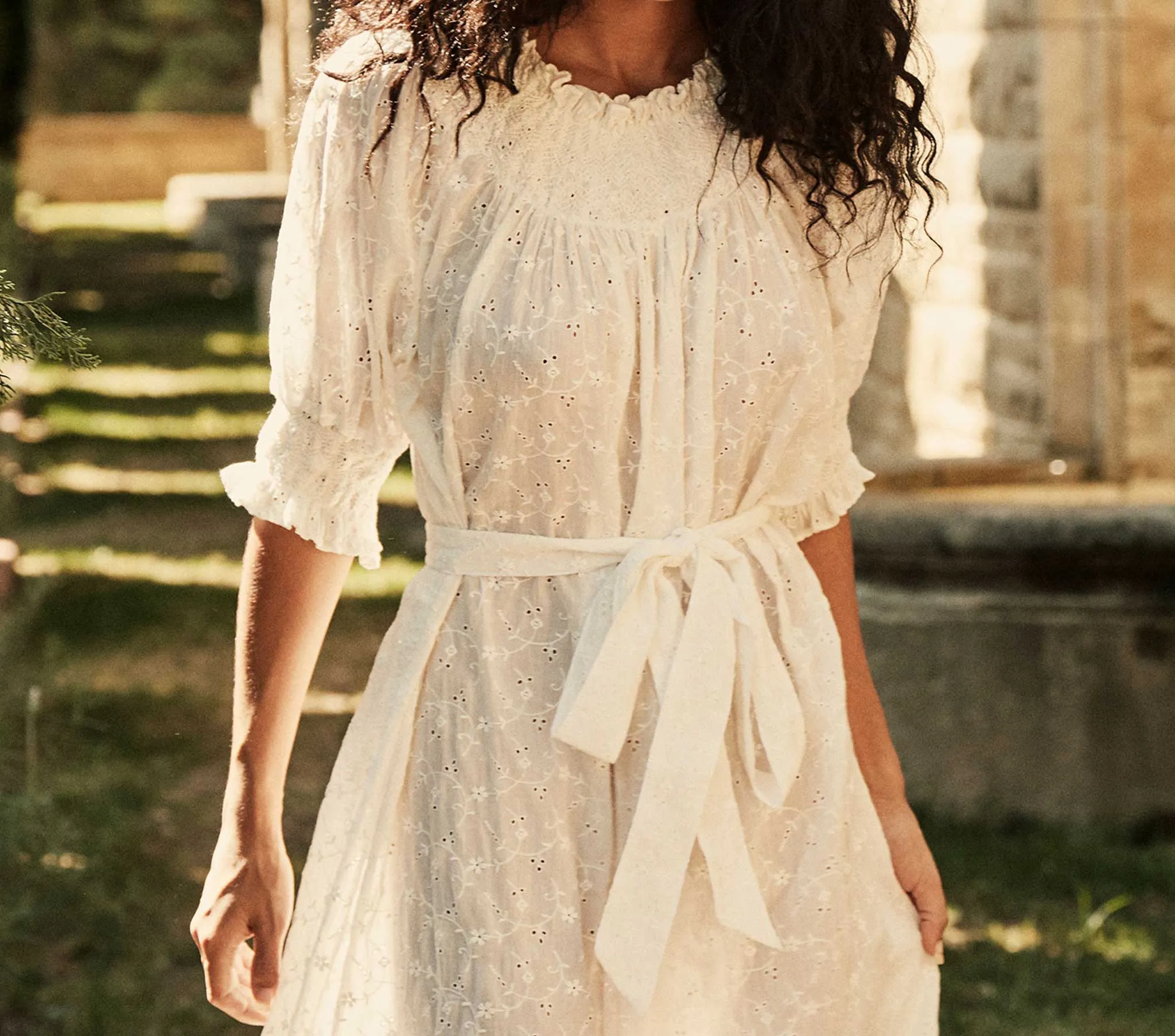 HMD -- CLARA NIGHTGOWN -- SALT sold by Doen product image thumbnail 2