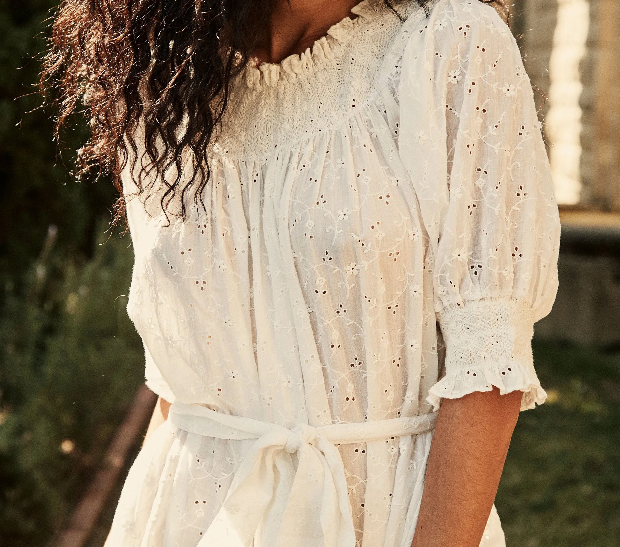 HMD -- CLARA NIGHTGOWN -- SALT sold by Doen product image thumbnail 4