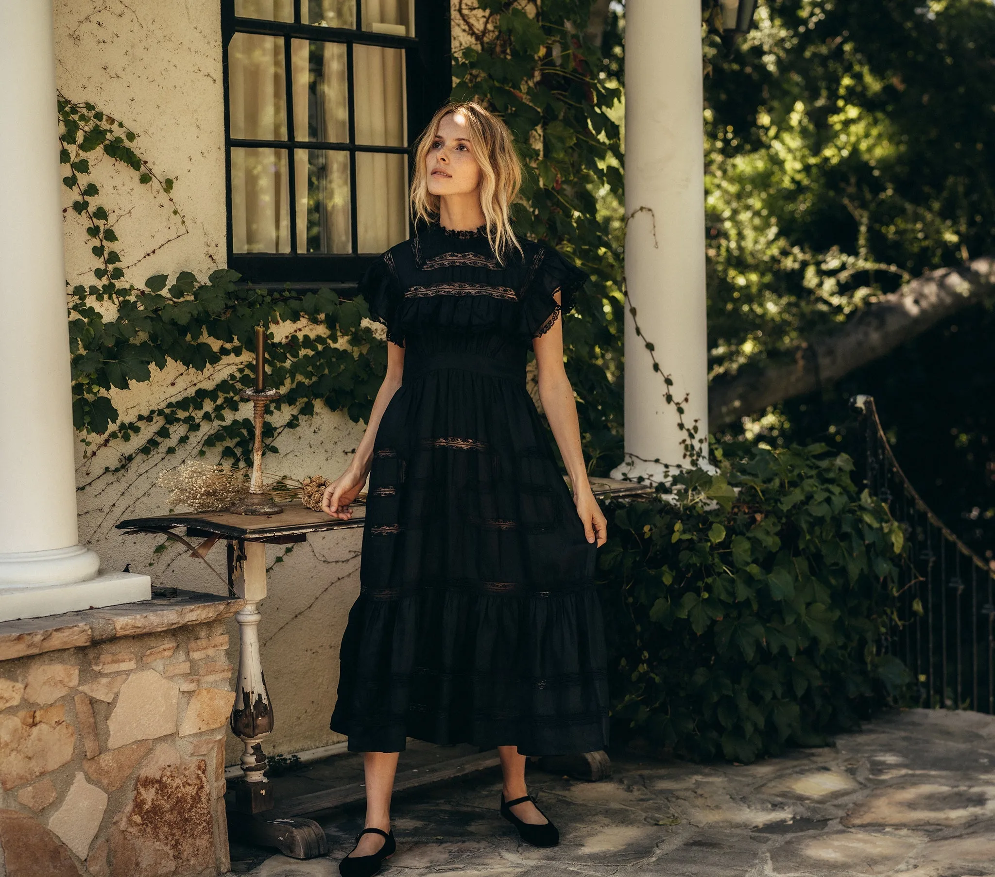 HMD -- RUE DRESS -- BLACK sold by Doen product image thumbnail 2