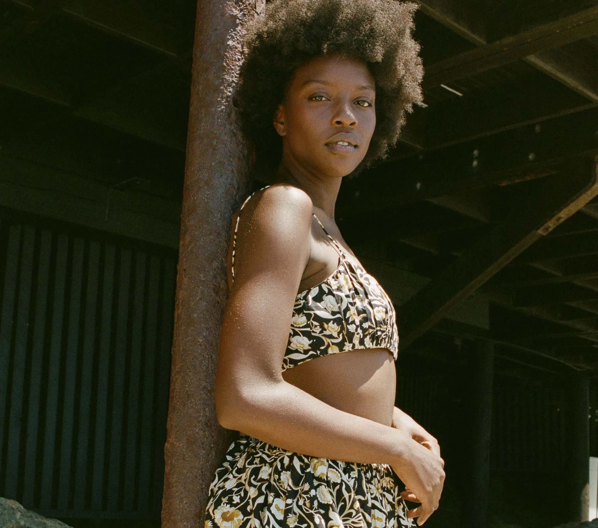 HMD -- AMORA TOP -- NOIR COLUMBIA STREET FLORAL sold by Doen product image thumbnail 3