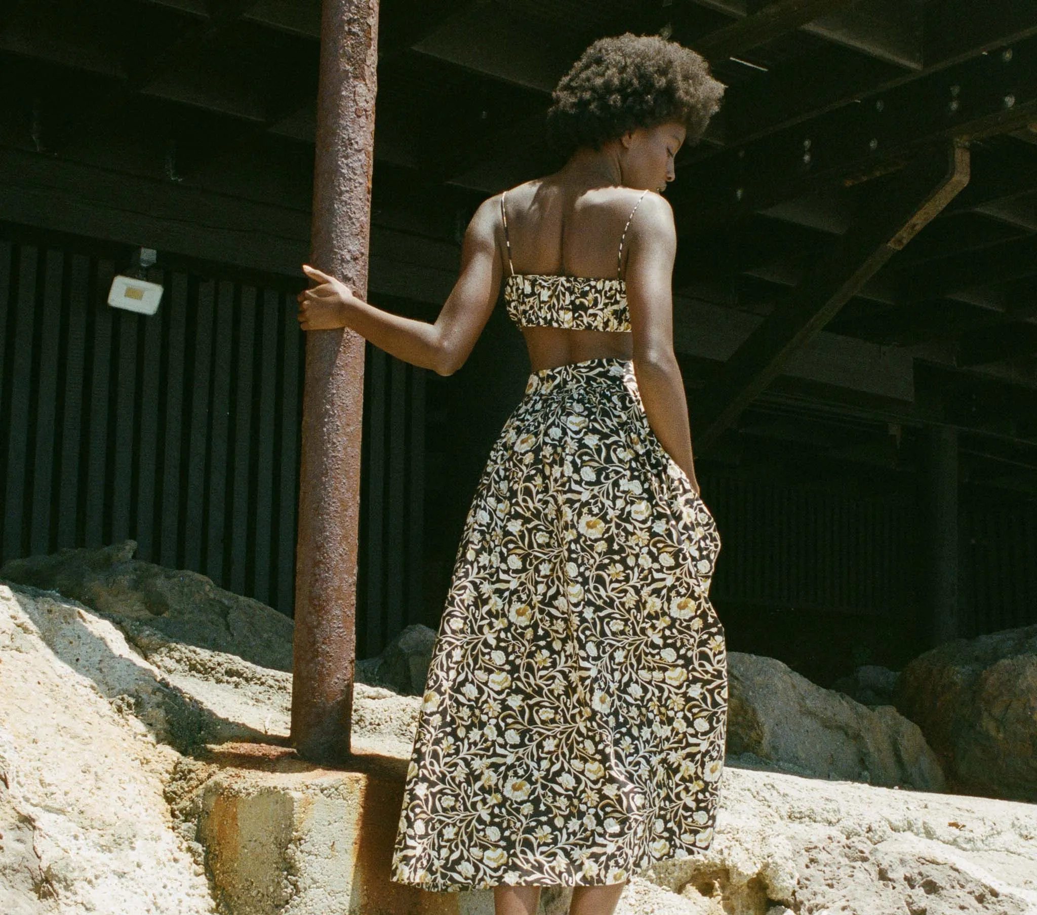 HMD -- AMORA TOP -- NOIR COLUMBIA STREET FLORAL sold by Doen product image thumbnail 4