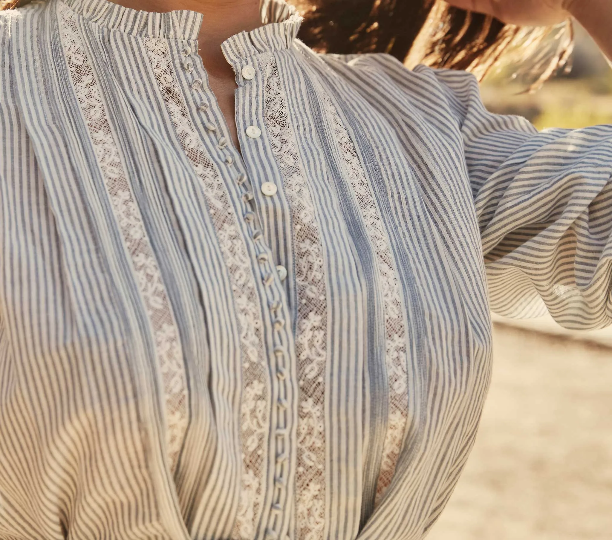 HMD -- LYDIA TOP -- SAVOIE STRIPE sold by Doen product image thumbnail 4