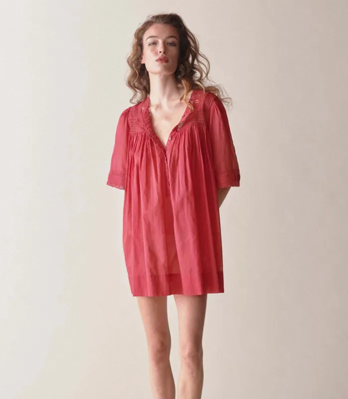 HMD -- CADENZA NIGHTGOWN -- STARGAZER LILY sold by Doen