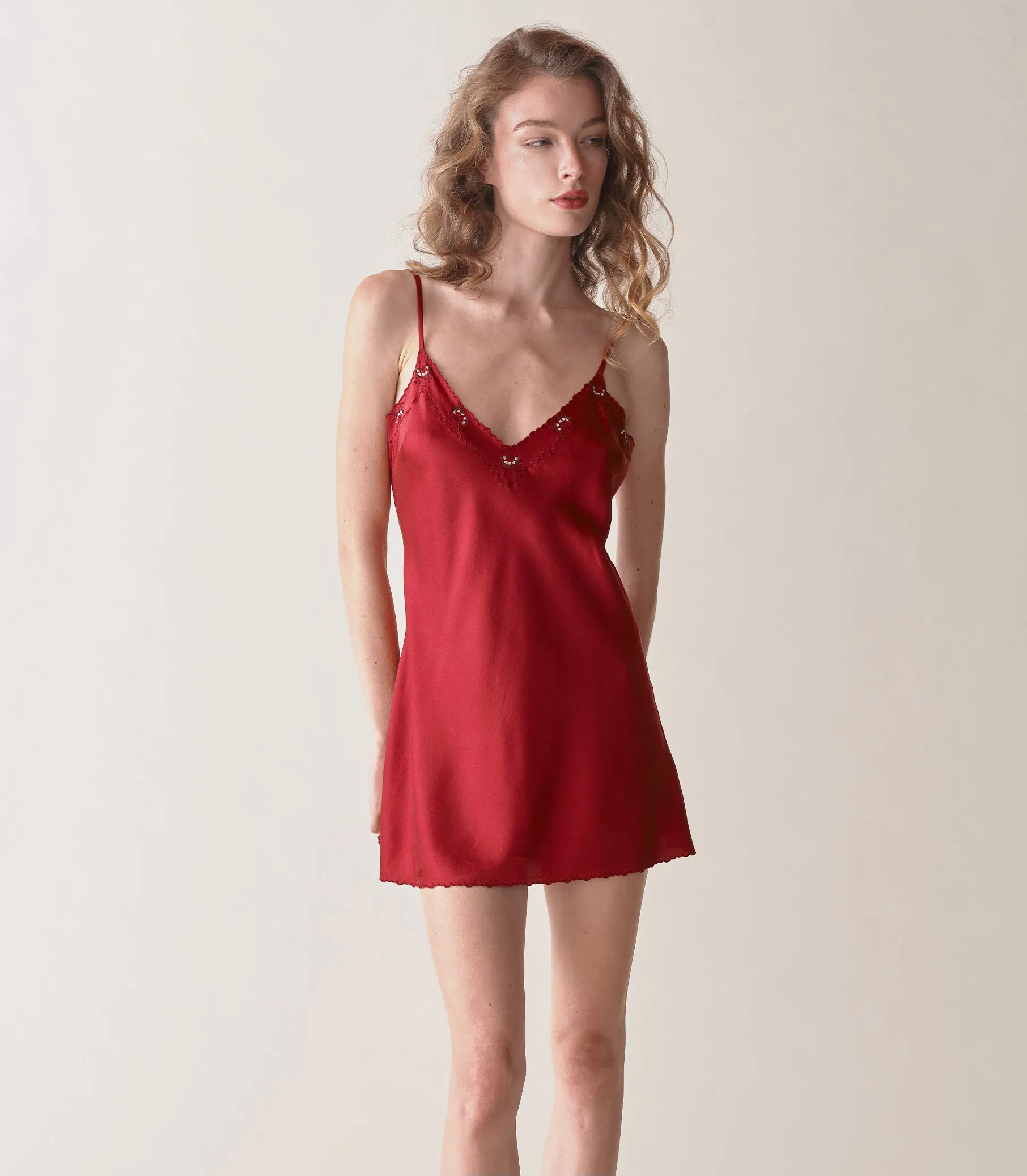 ELENORA SLIP DRESS -- CURRANT sold by Doen product image thumbnail 2