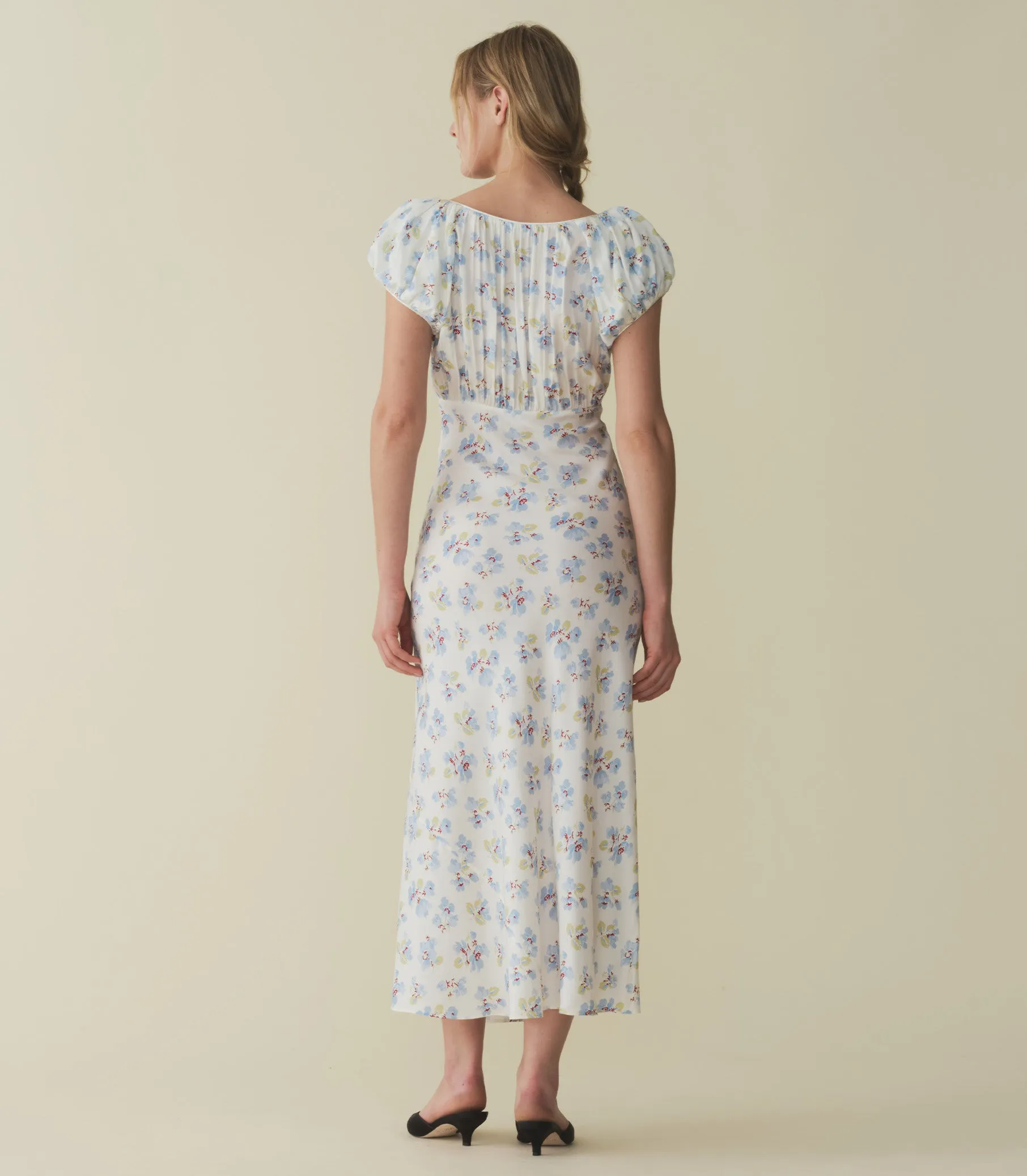 FLORENCIA DRESS -- BLEU FROLICKING FLORAL sold by Doen product image thumbnail 5