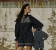 HMD -- BEATRICE DRESS -- INDIGO CALICO sold by Doen