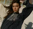 HMD -- BEATRICE DRESS -- INDIGO CALICO sold by Doen