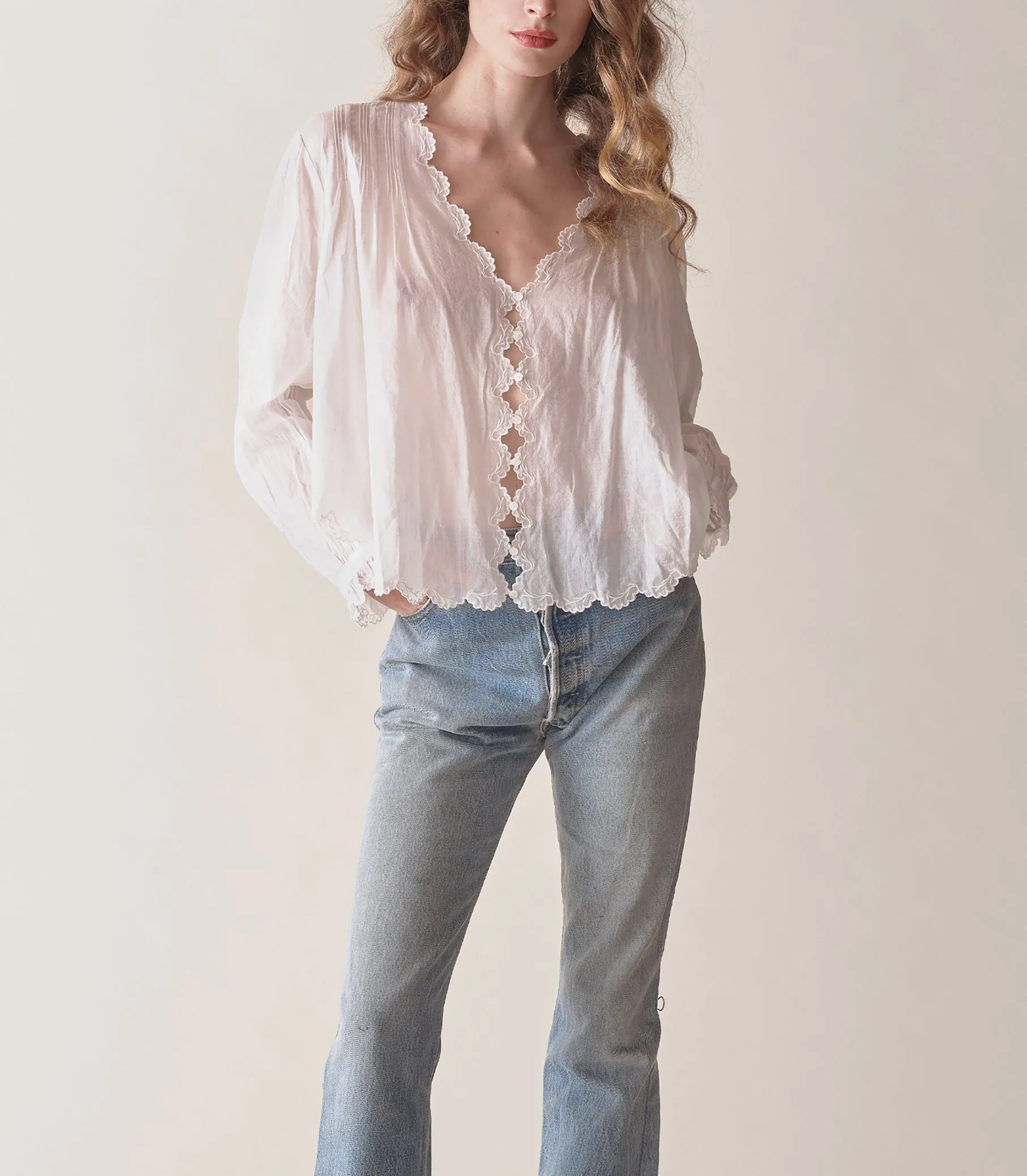 ELAYNE TOP -- SALT sold by Doen product image thumbnail 5
