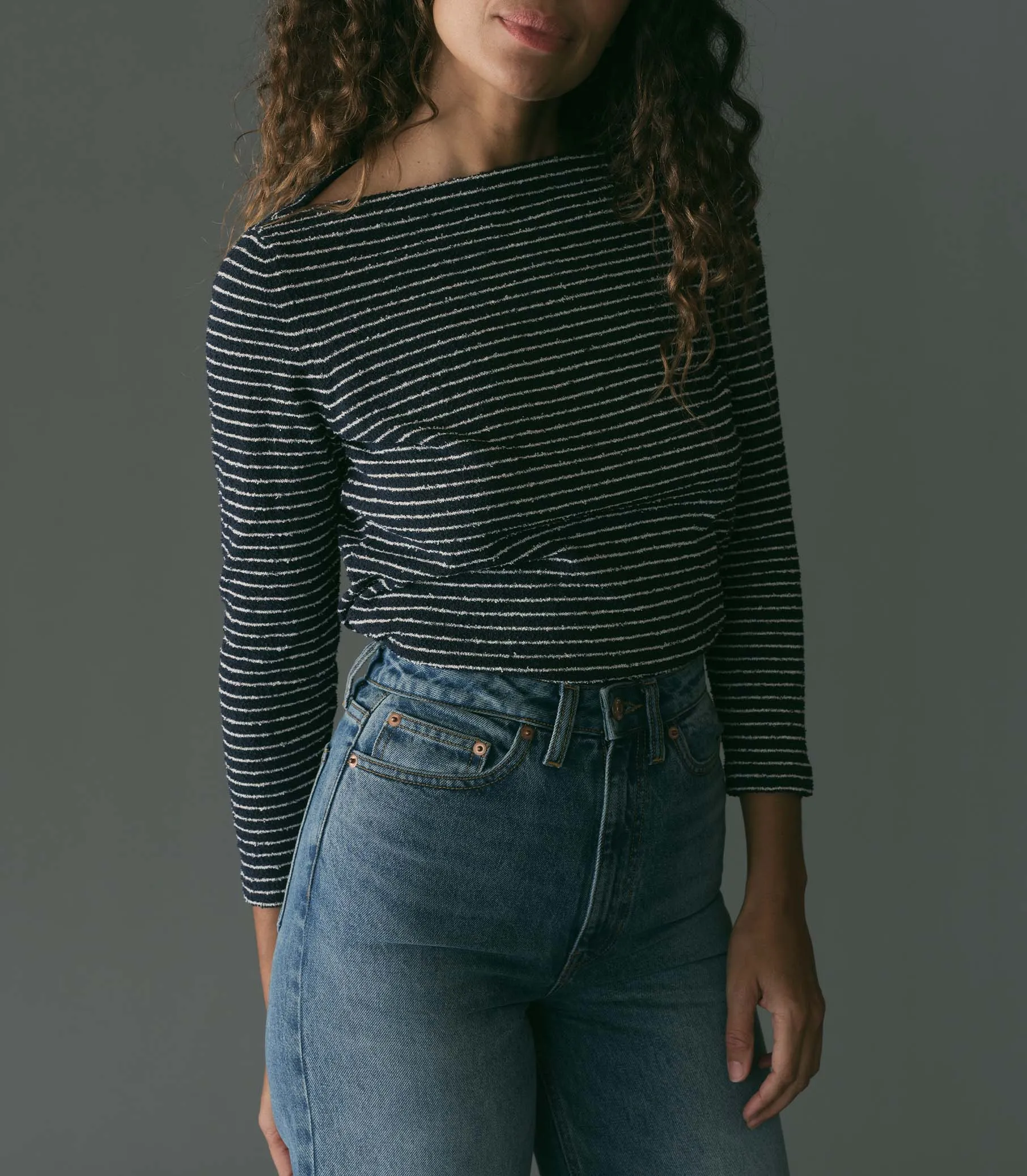 ARLANA KNIT TEE -- RIVIERE STRIPE sold by Doen product image thumbnail 3