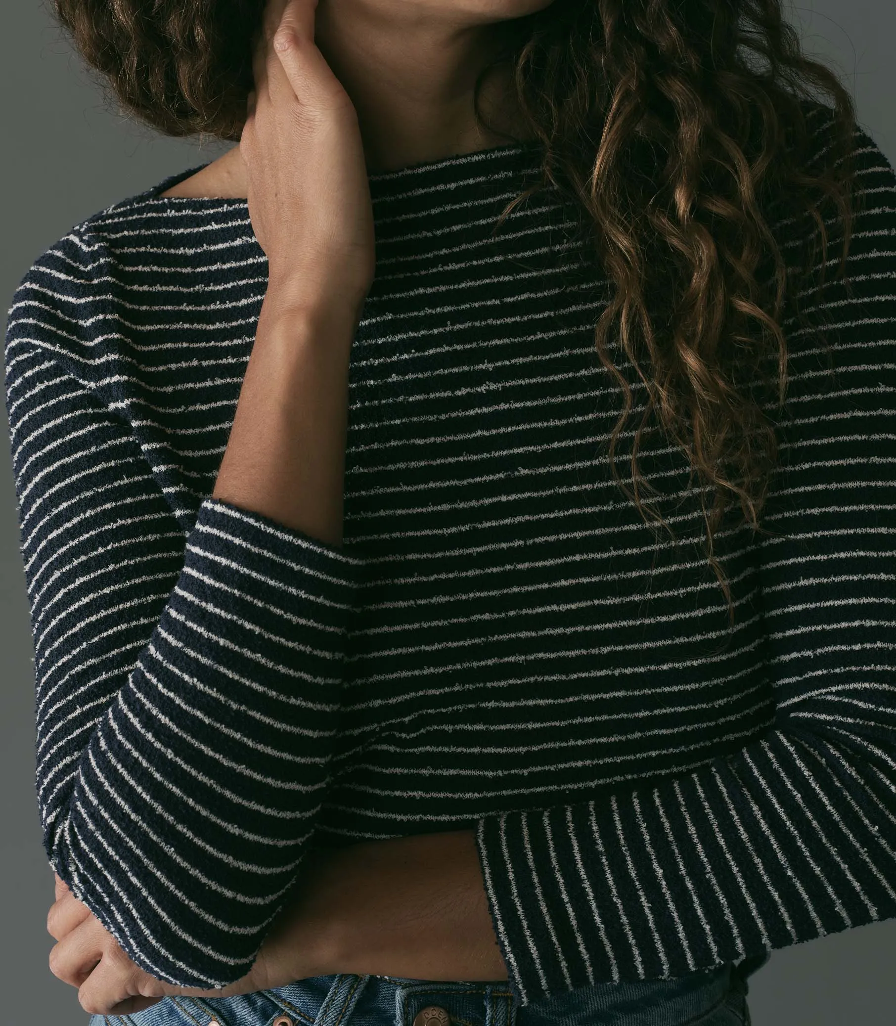 ARLANA KNIT TEE -- RIVIERE STRIPE sold by Doen product image thumbnail 2