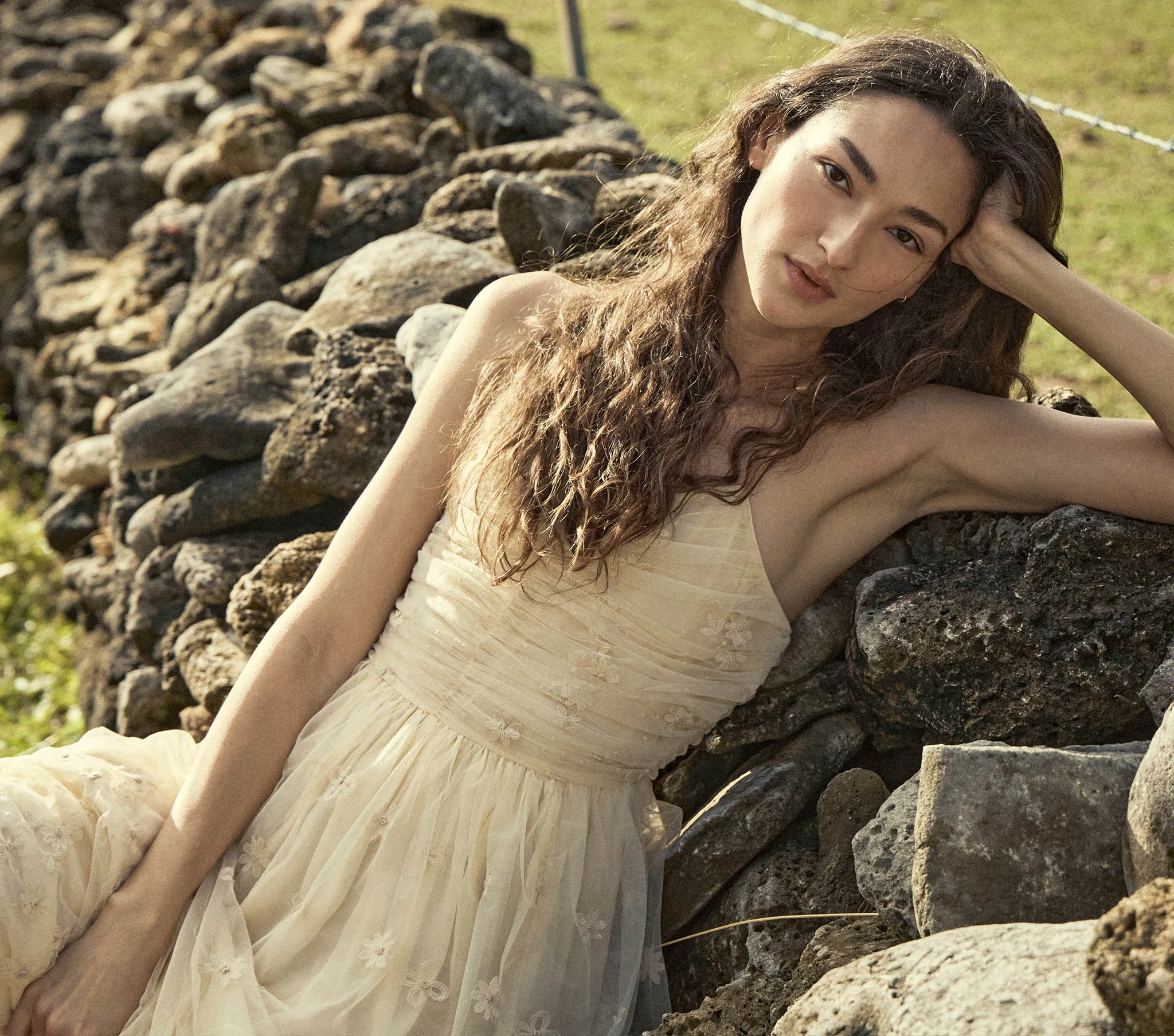HMD -- CARDAMINE DRESS -- BIRCH sold by Doen