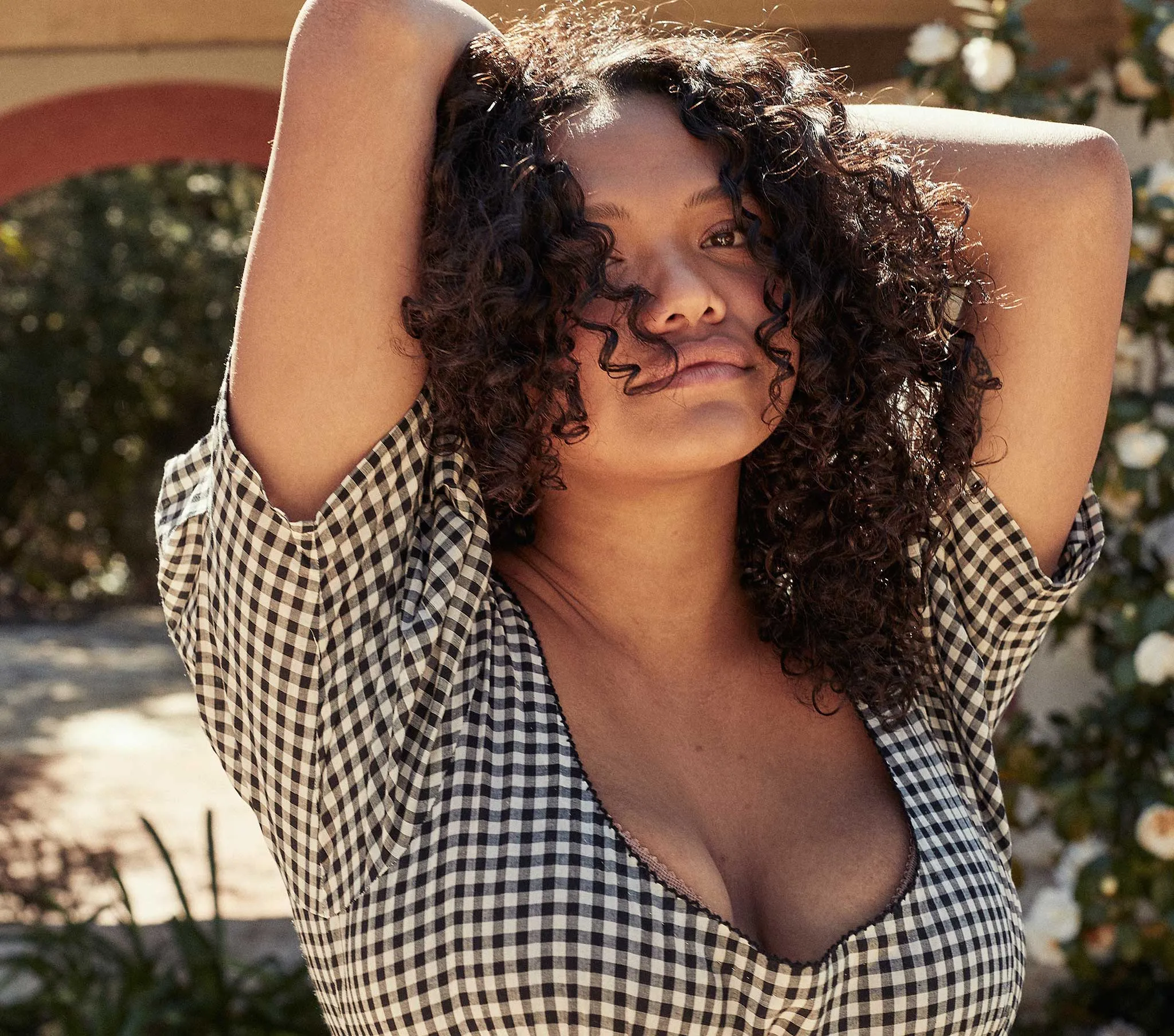 HMD -- KENNEDY DRESS -- INK GINGHAM sold by Doen product image thumbnail 5