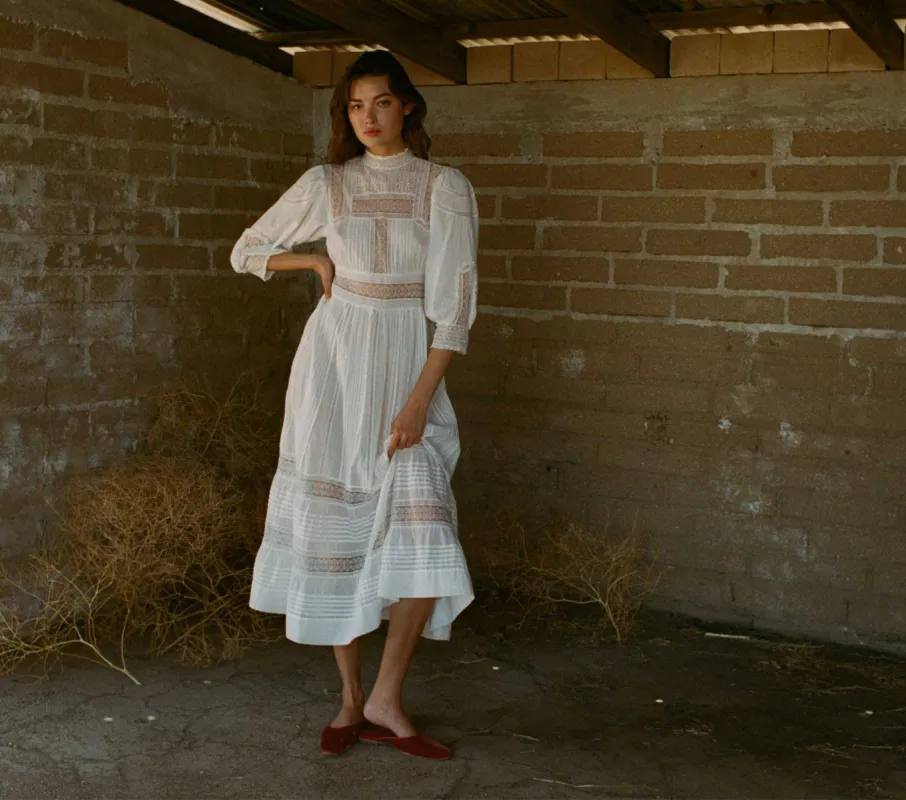 HMD -- MAGNOLIA DRESS -- SALT sold by Doen