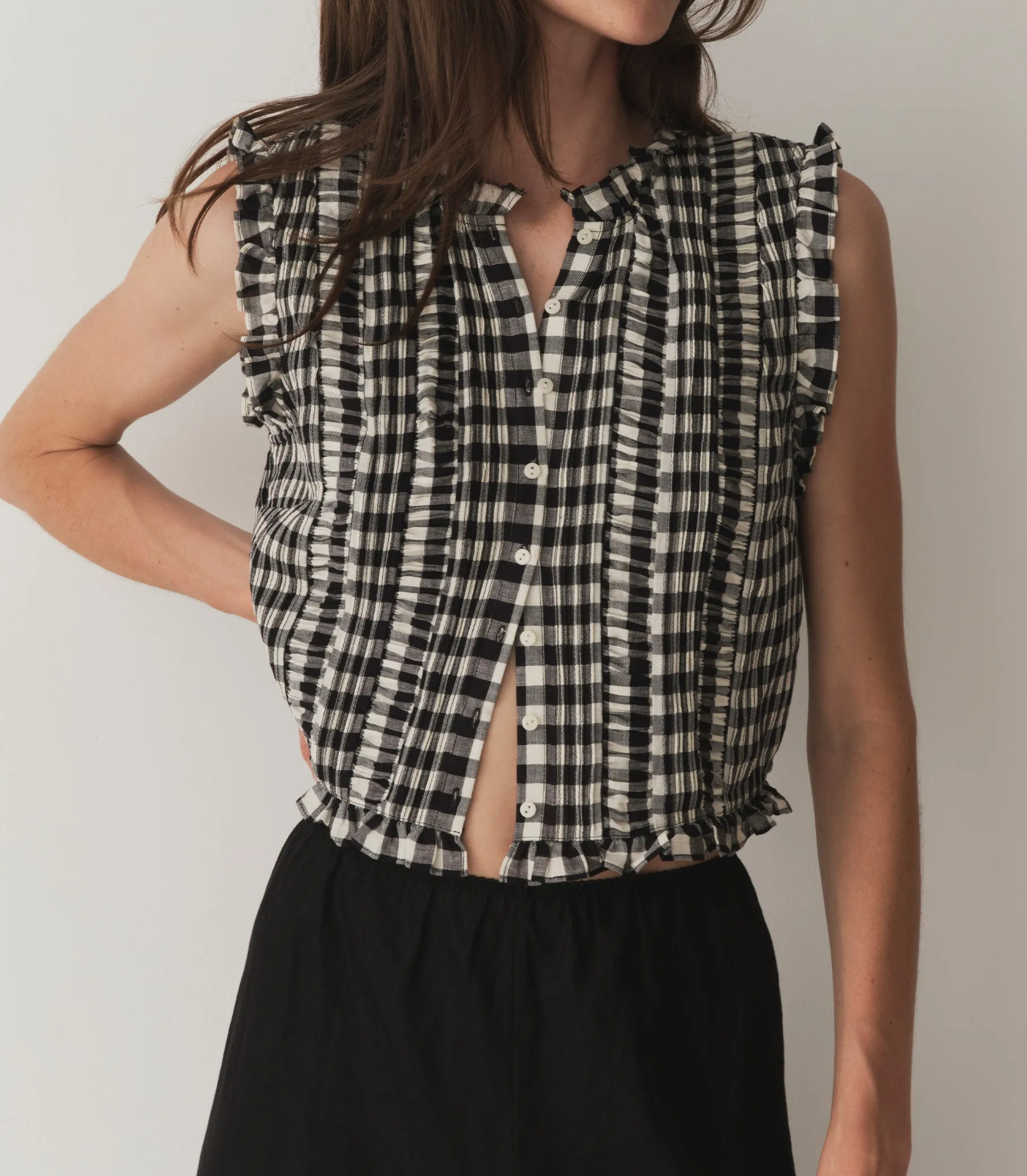 HARIETTA TOP -- MARILYN GINGHAM sold by Doen product image thumbnail 5