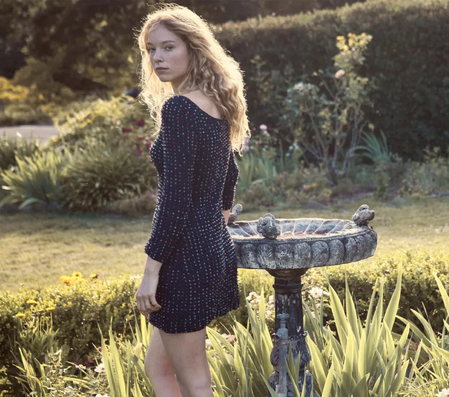 HMD -- SOLANDIS DRESS -- NAVY sold by Doen