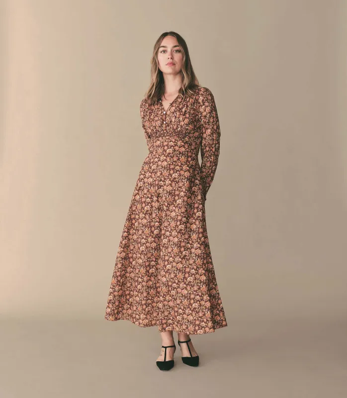 HMD -- MILANA DRESS -- MULBERRY VINE FLORAL sold by Doen