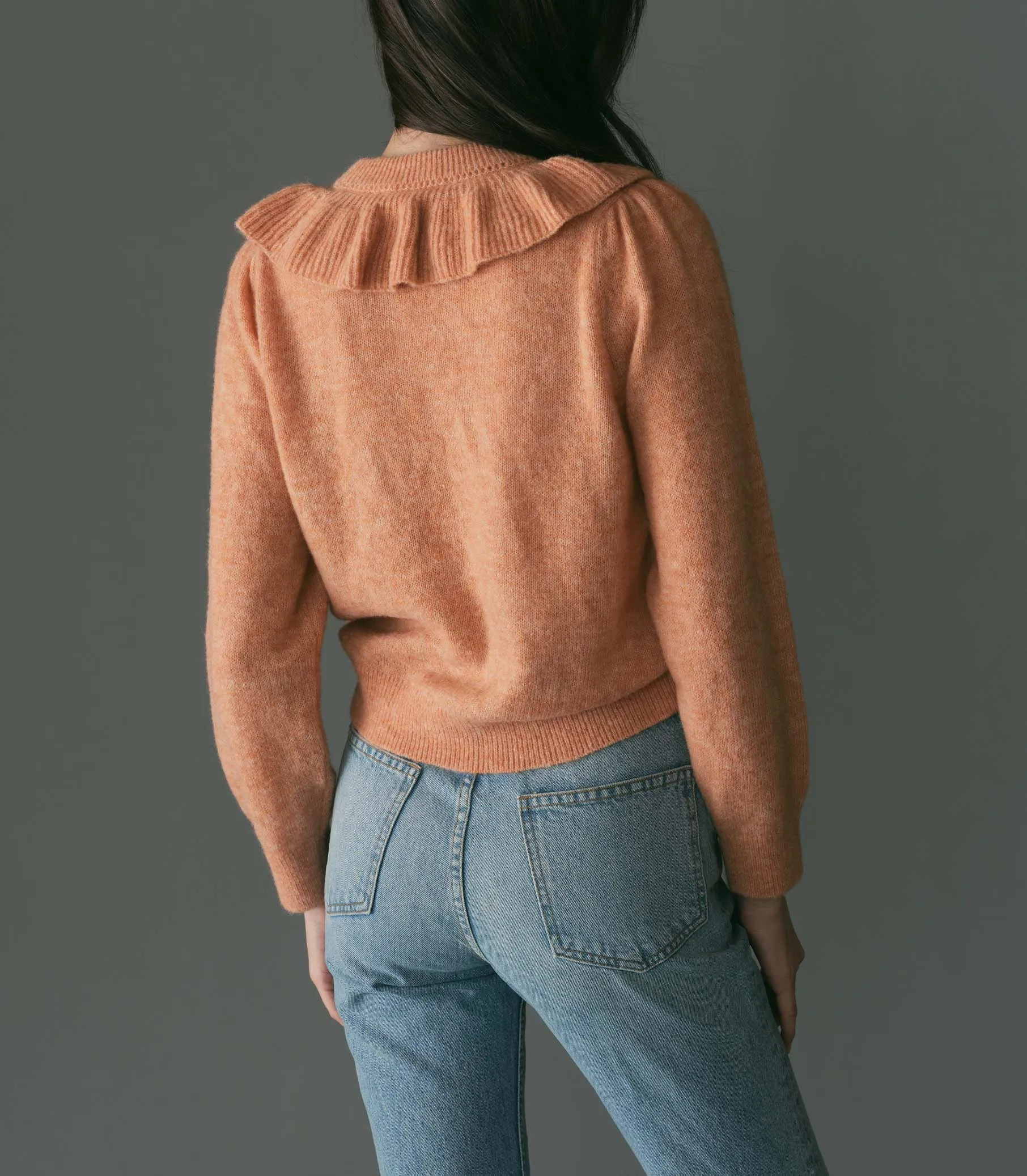 AZARIA SWEATER -- CORAL sold by Doen product image thumbnail 5