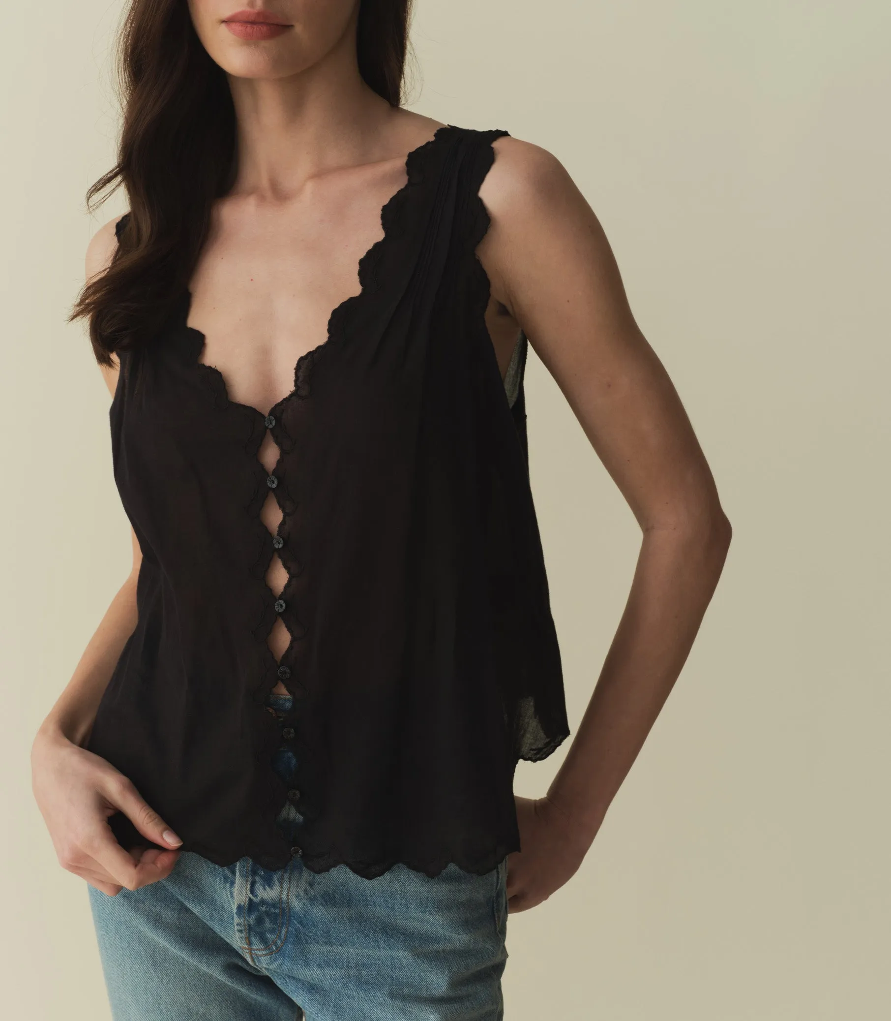 ALDORA TOP -- BLACK sold by Doen product image thumbnail 4