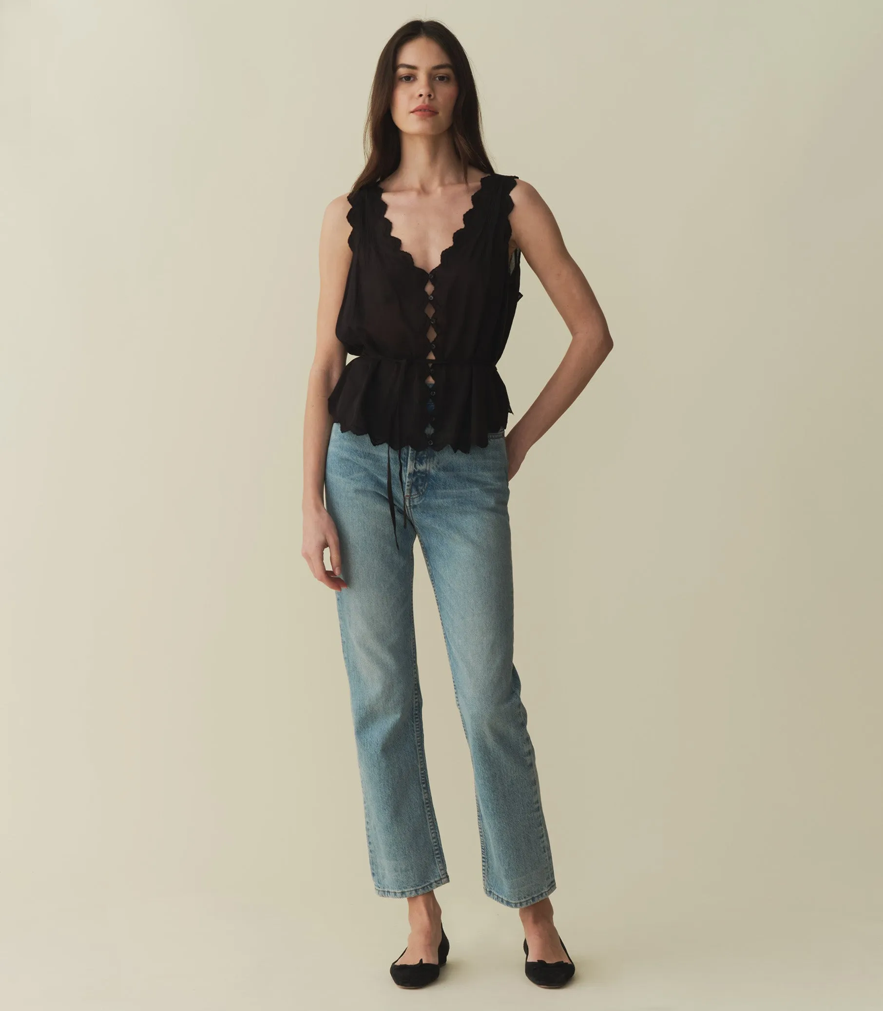 ALDORA TOP -- BLACK sold by Doen product image thumbnail 3