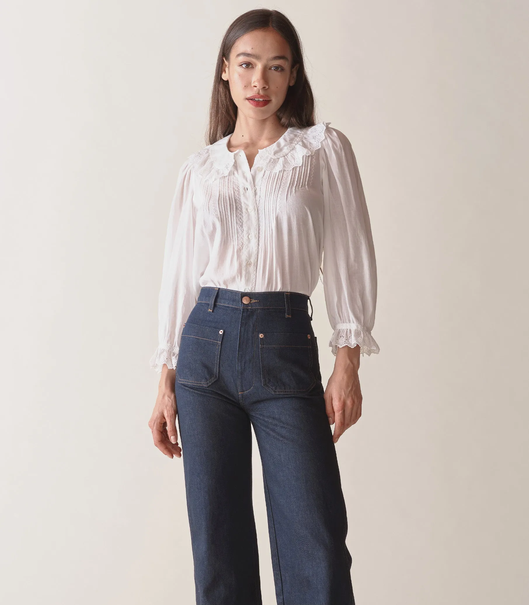 HELENE TOP -- SALT sold by Doen product image thumbnail 4