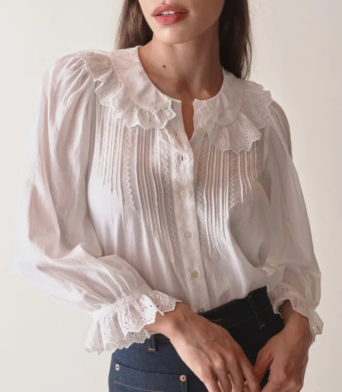 HELENE TOP -- SALT sold by Doen