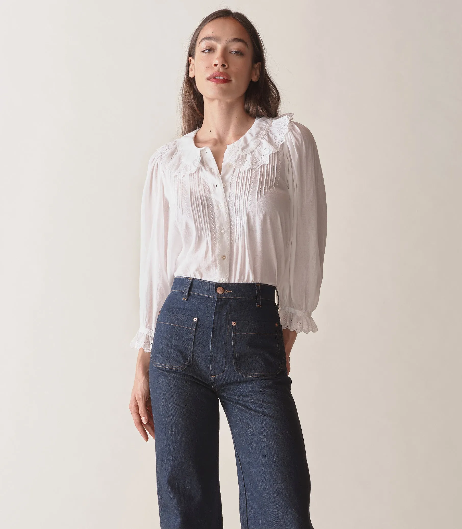 HELENE TOP -- SALT sold by Doen product image thumbnail 2