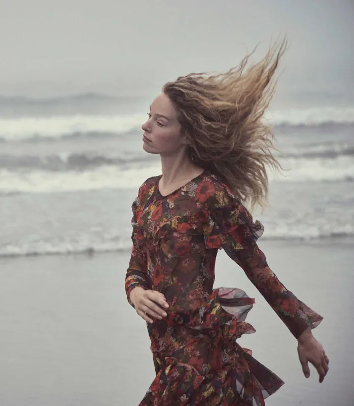 ALOUETTE DRESS -- MOONLIT GARDEN sold by Doen