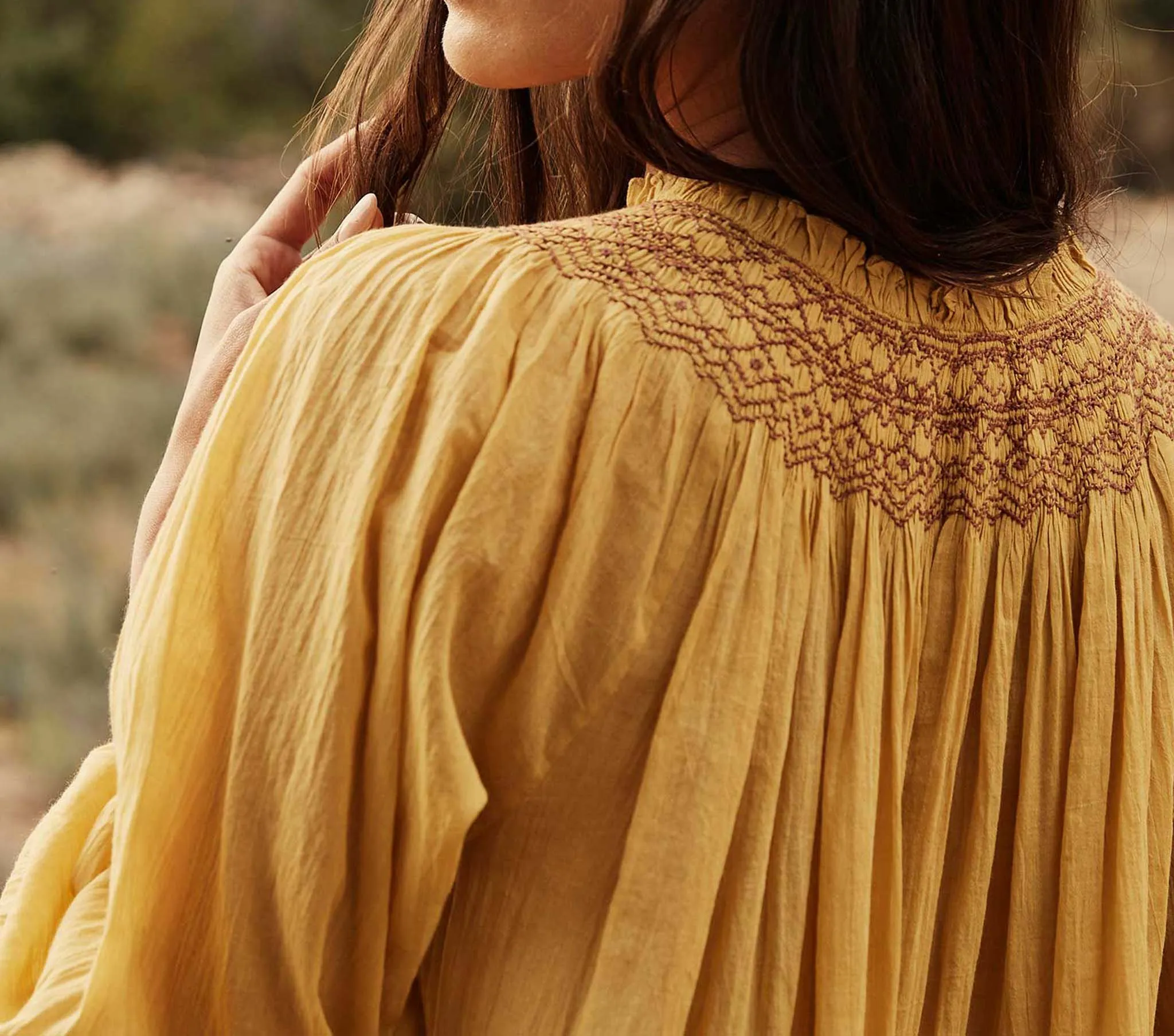 HMD -- ORCHID NIGHTGOWN -- WHEAT sold by Doen product image thumbnail 3
