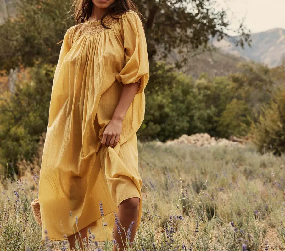 HMD -- ORCHID NIGHTGOWN -- WHEAT sold by Doen