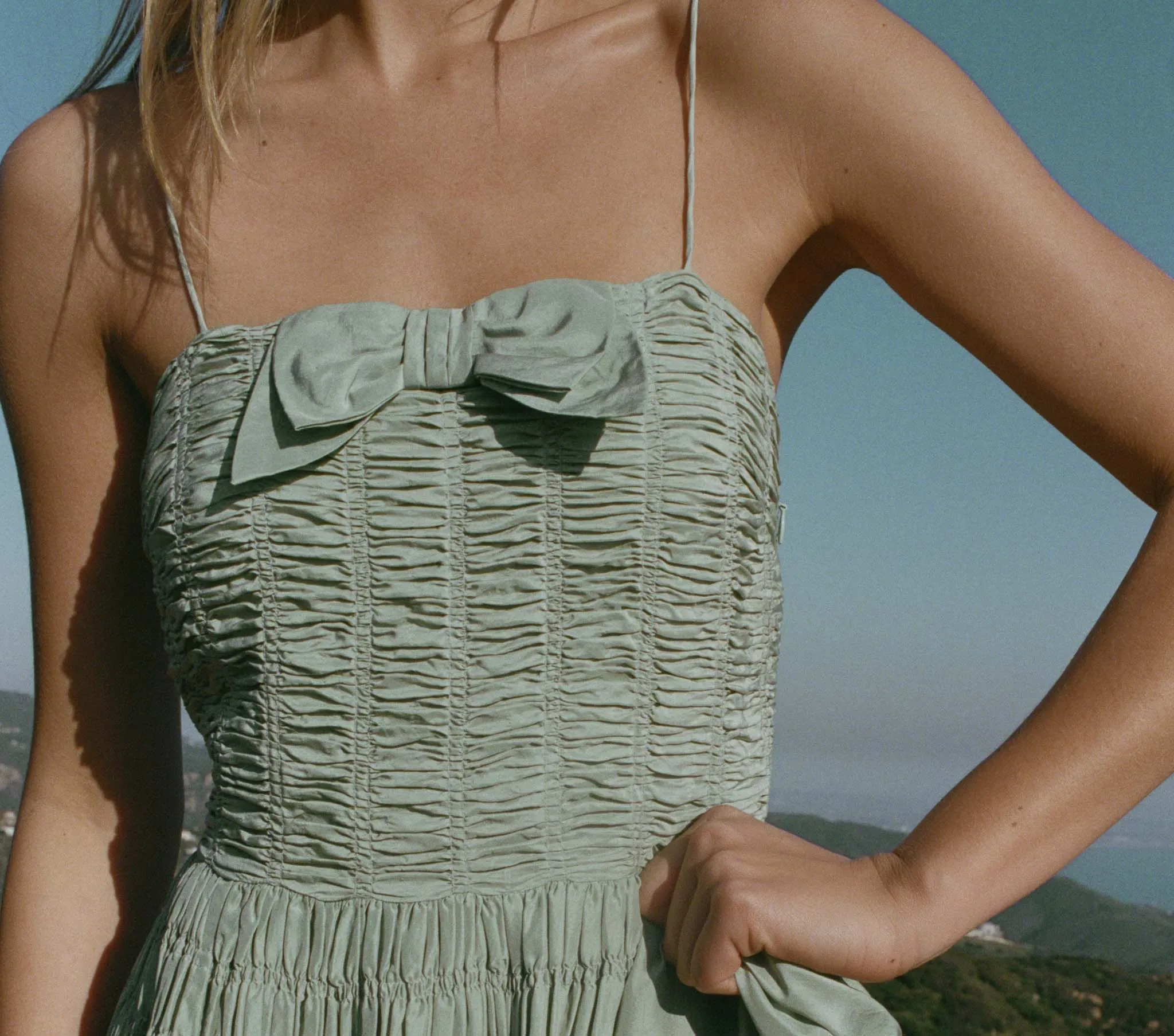 HMD -- AMBROSIA DRESS -- AQUAMARINE sold by Doen product image thumbnail 5