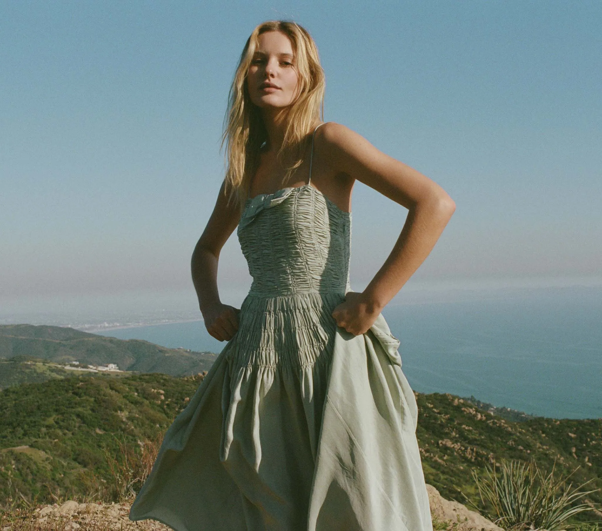 HMD -- AMBROSIA DRESS -- AQUAMARINE sold by Doen product image thumbnail 2