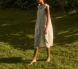 HMD -- LOVISA NIGHTGOWN -- CRIMSON SWEETPEA FLORAL sold by Doen