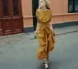 HMD -- SAVANNAH DRESS -- GOLDEN HOUR sold by Doen
