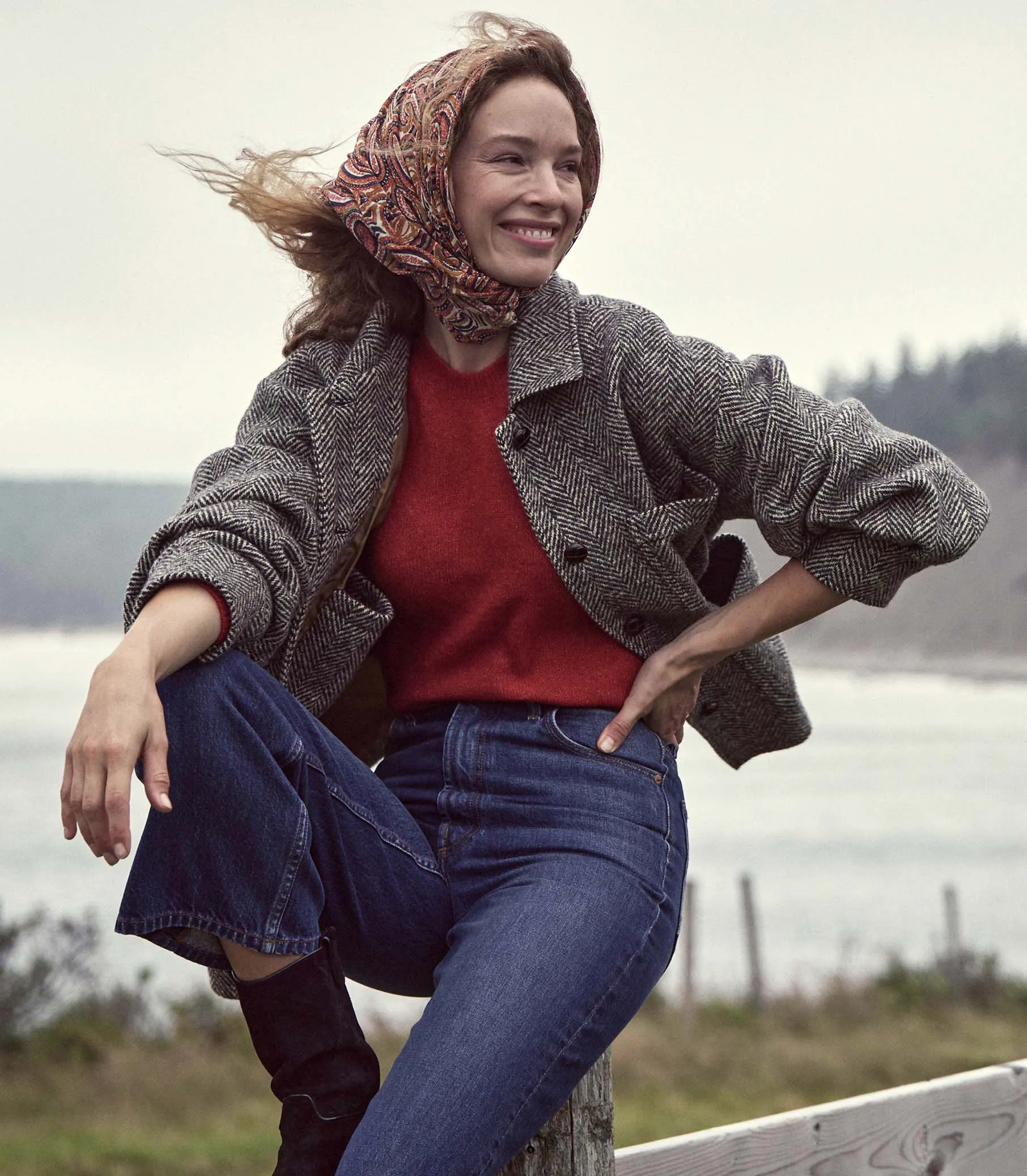 MARSENA SWEATER -- CERISE sold by Doen product image thumbnail 4