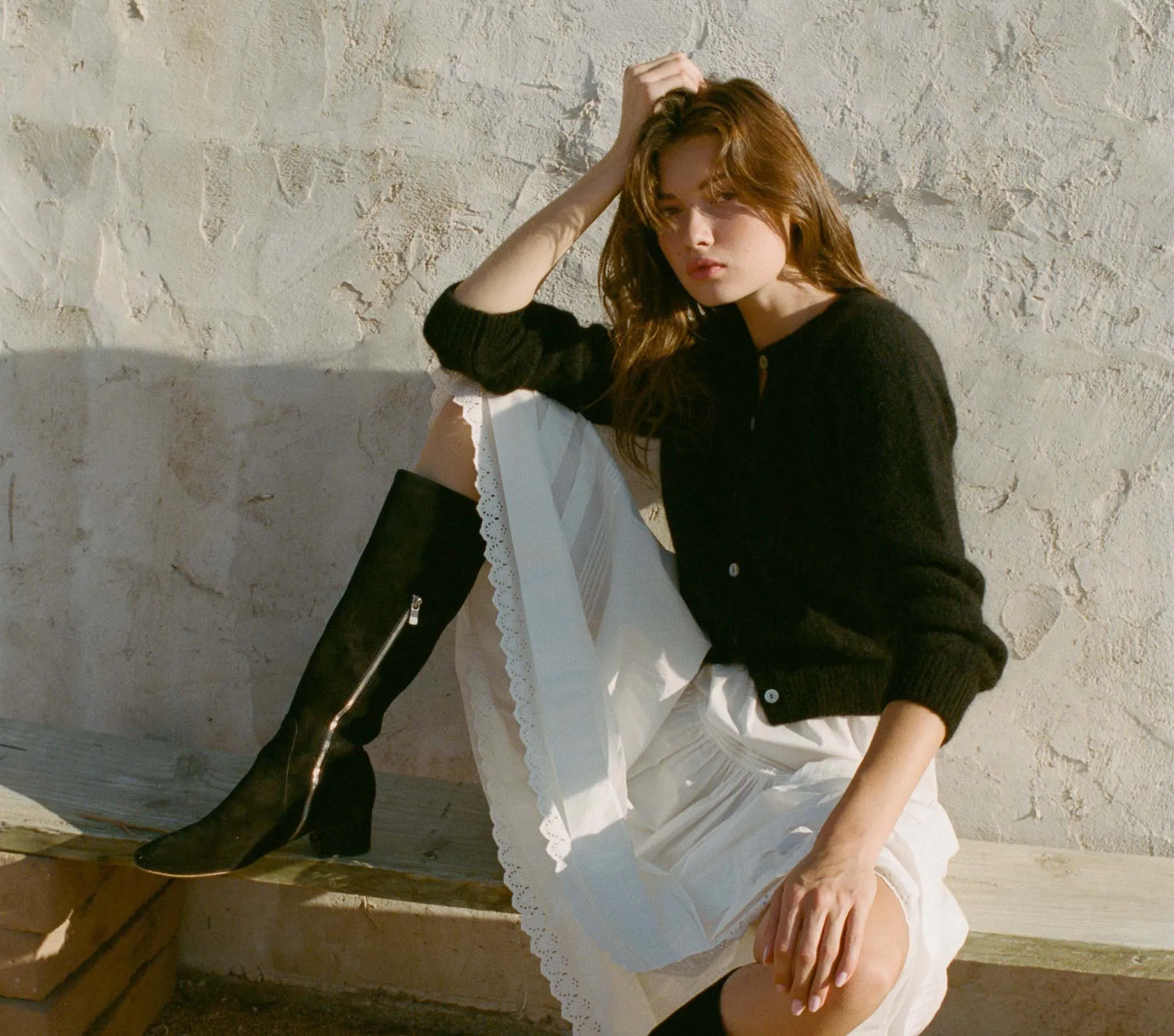 HMD -- PETRA CARDIGAN -- BLACK sold by Doen product image thumbnail 2