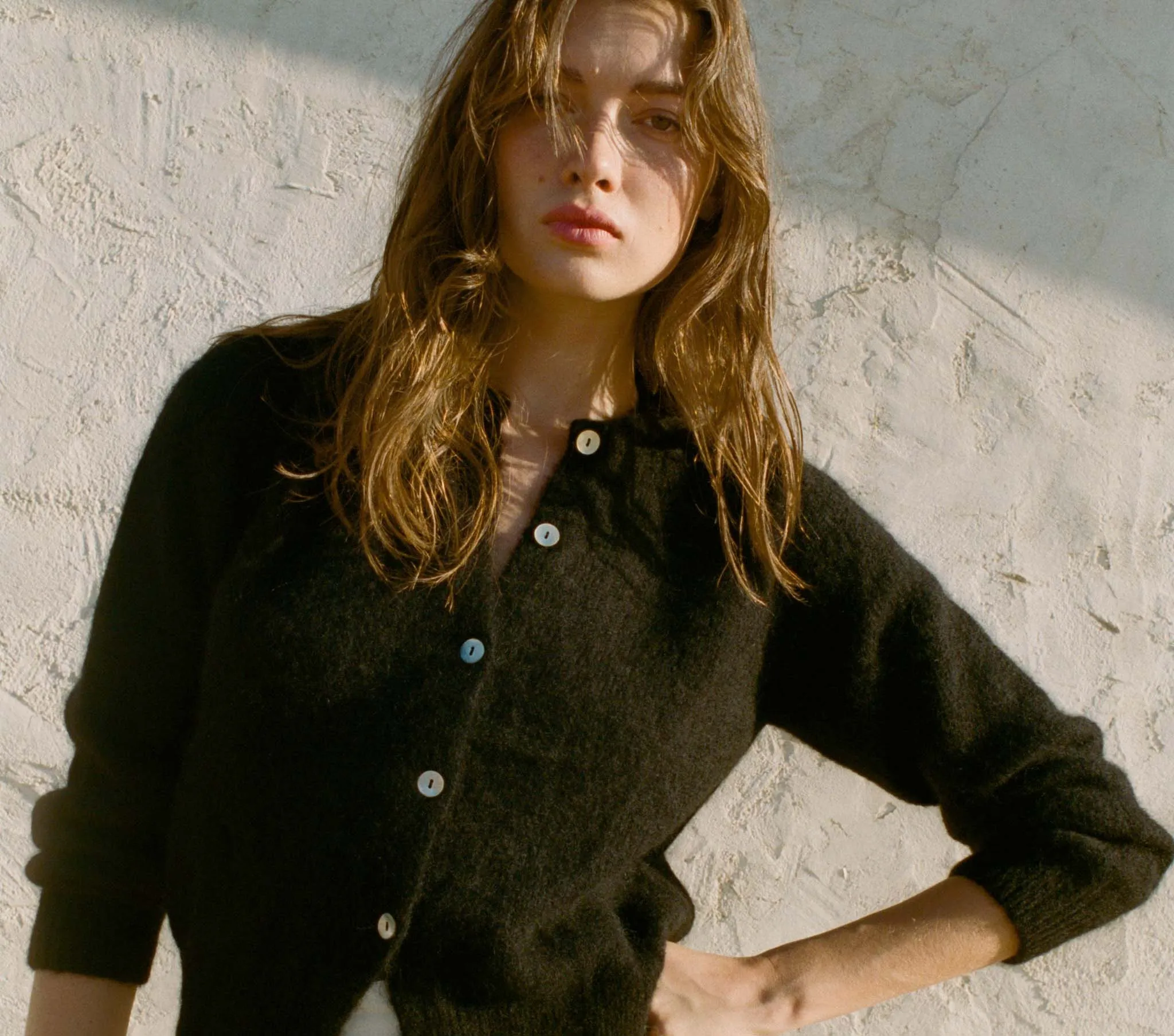 HMD -- PETRA CARDIGAN -- BLACK sold by Doen product image thumbnail 3