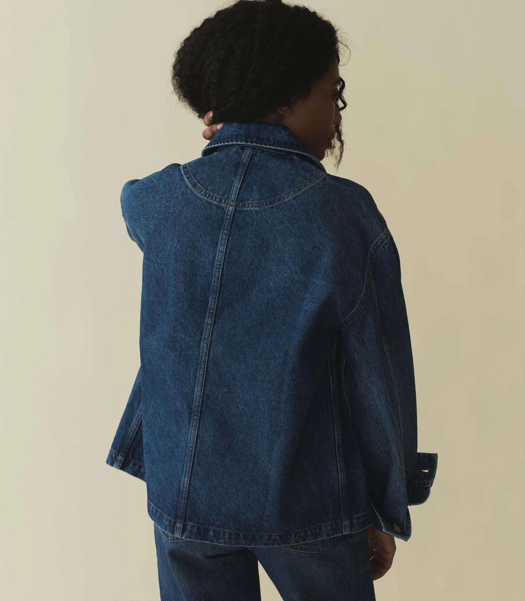 GAELLE JACKET -- BLEU D'HIER WASH sold by Doen product image thumbnail 3