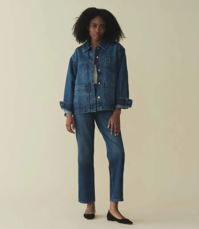 GAELLE JACKET -- BLEU D'HIER WASH sold by Doen