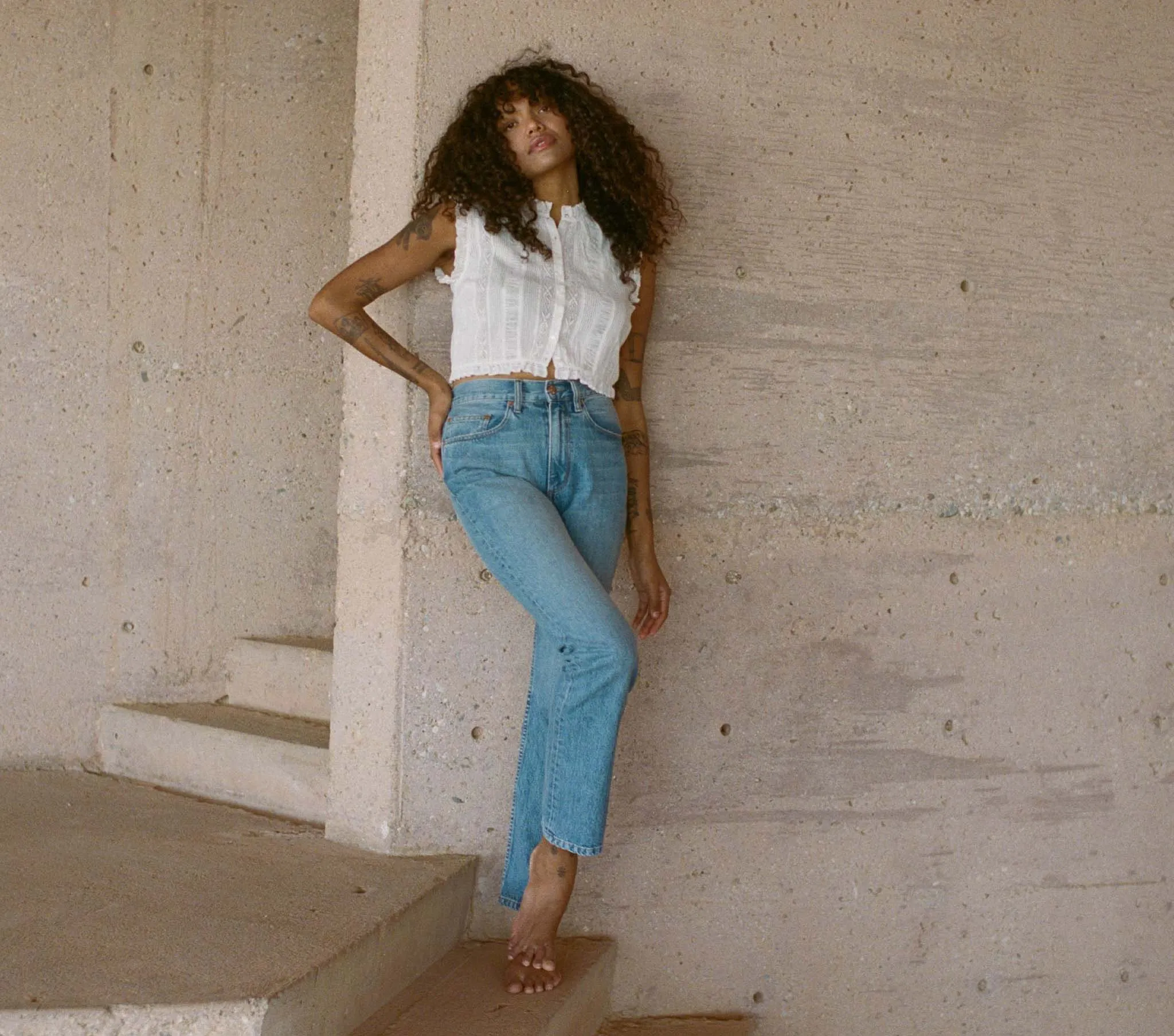 HALLIE TOP -- SALT sold by Doen