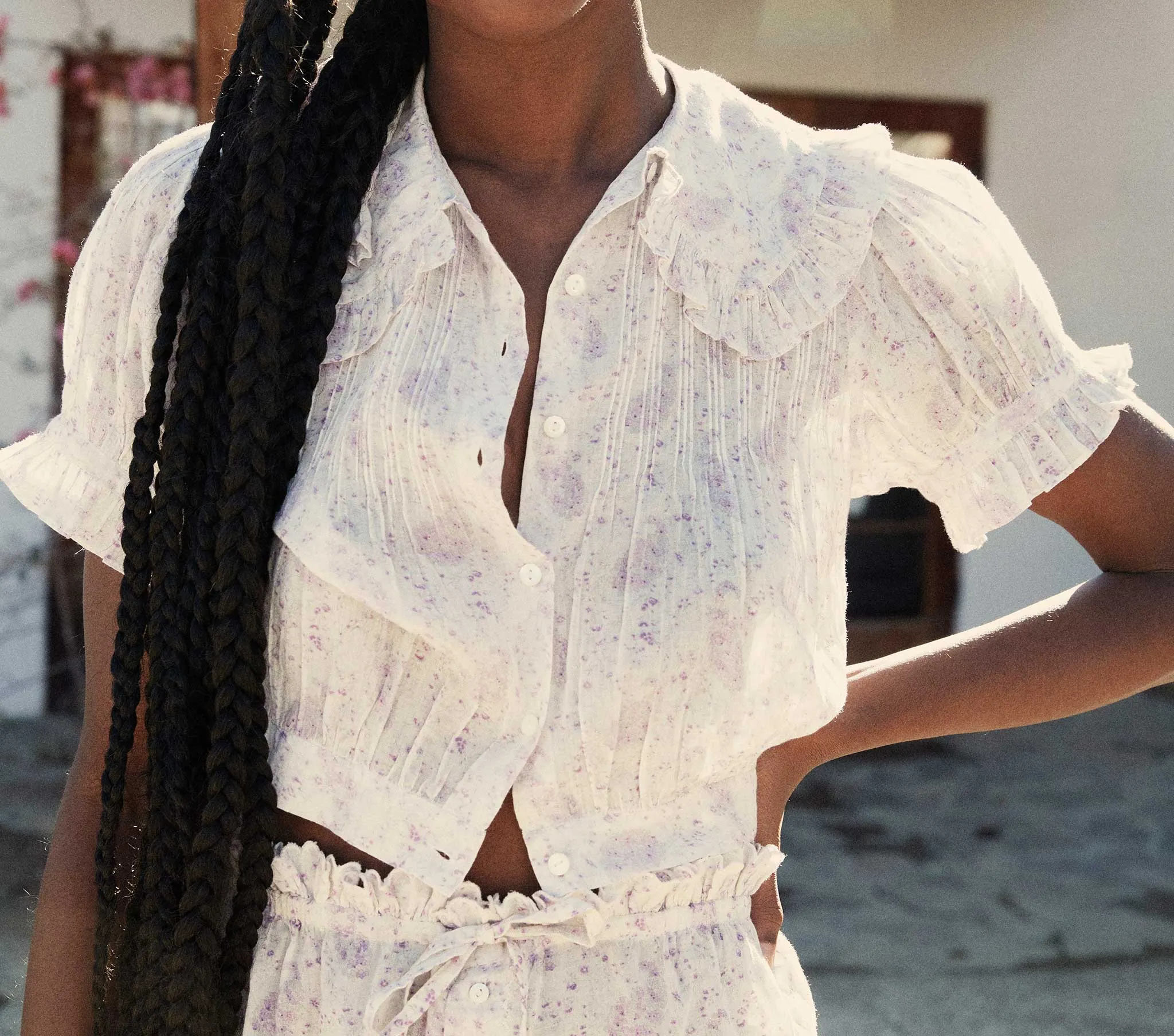 HMD -- NENA TOP -- CHATEAU FLEUR PAISLEY sold by Doen product image thumbnail 5